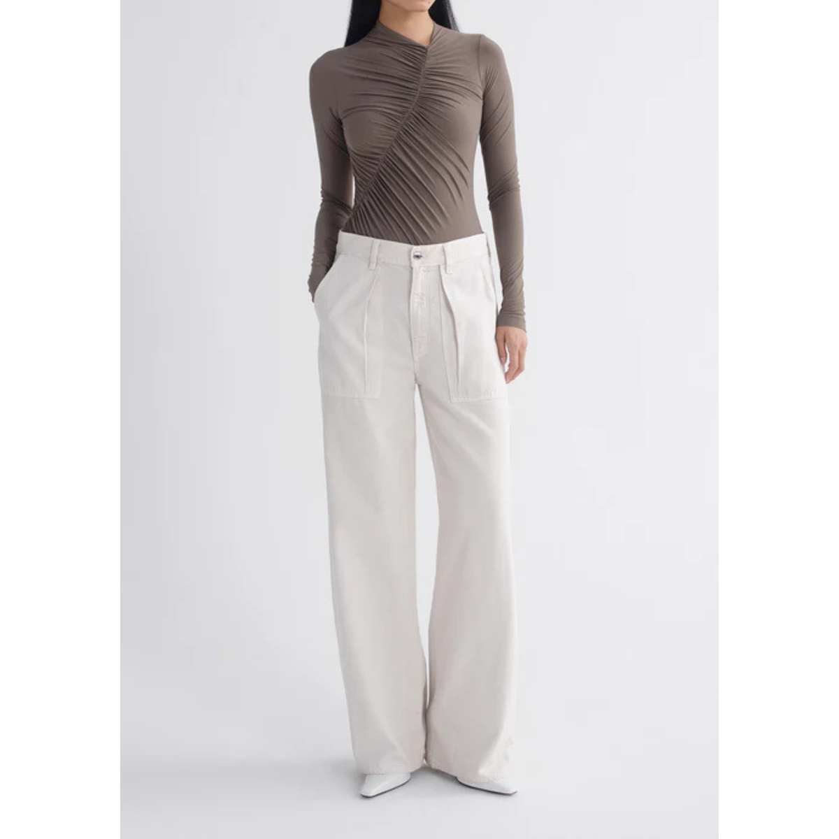 Low Curve Utility Jean - Bone