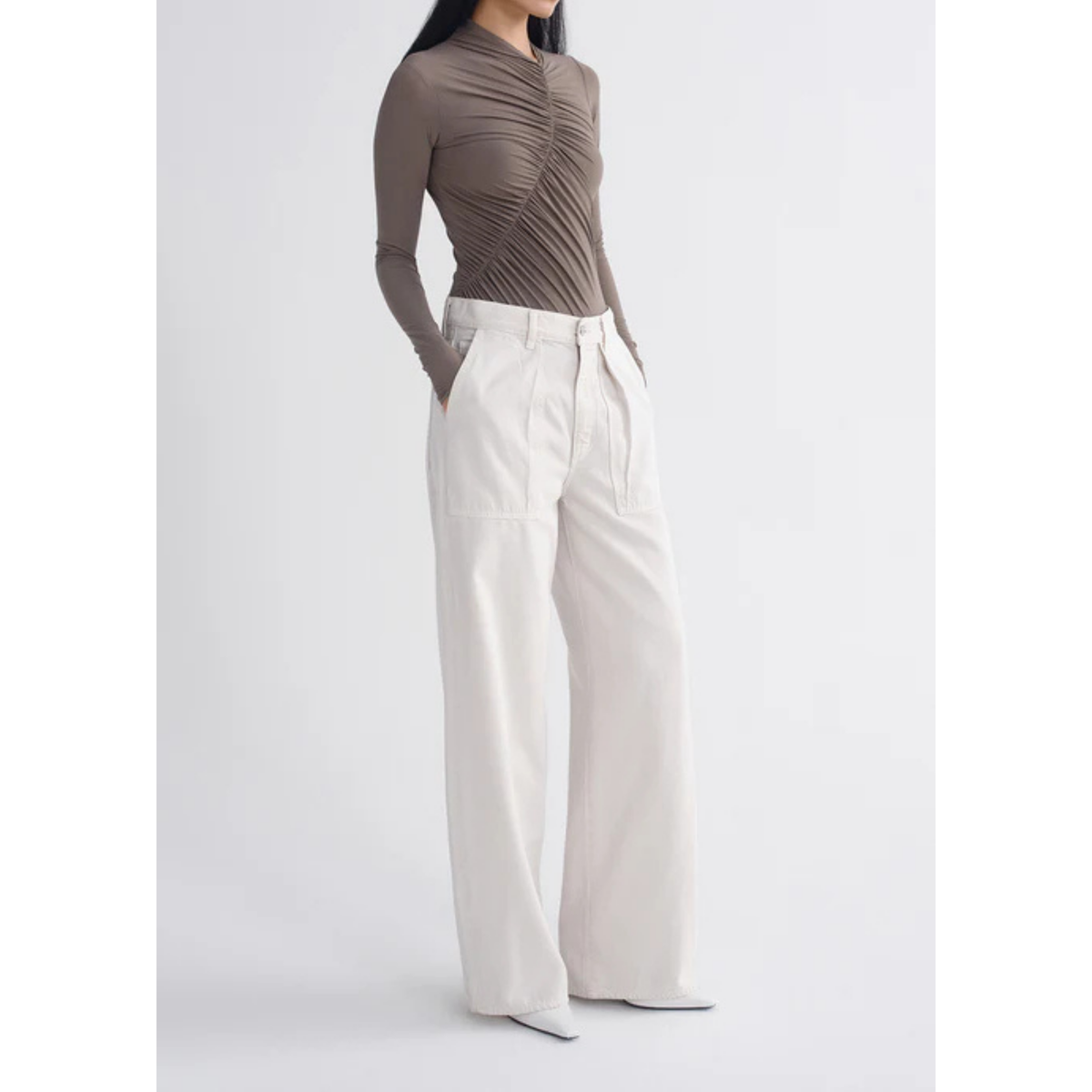 Low Curve Utility Jean - Bone