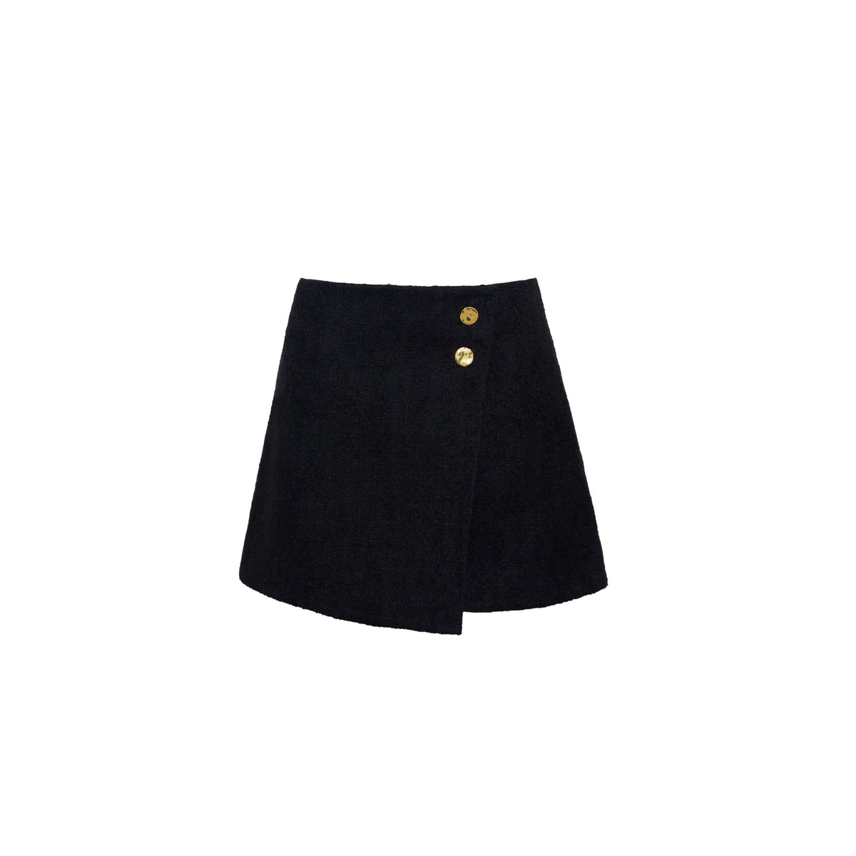 Luca Mini Skirt - Cloud Tweed Black
