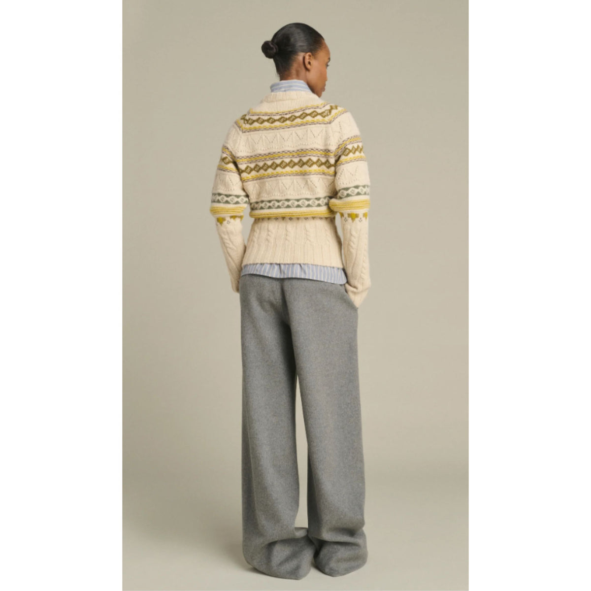 Luis Pullover - Multico Beige