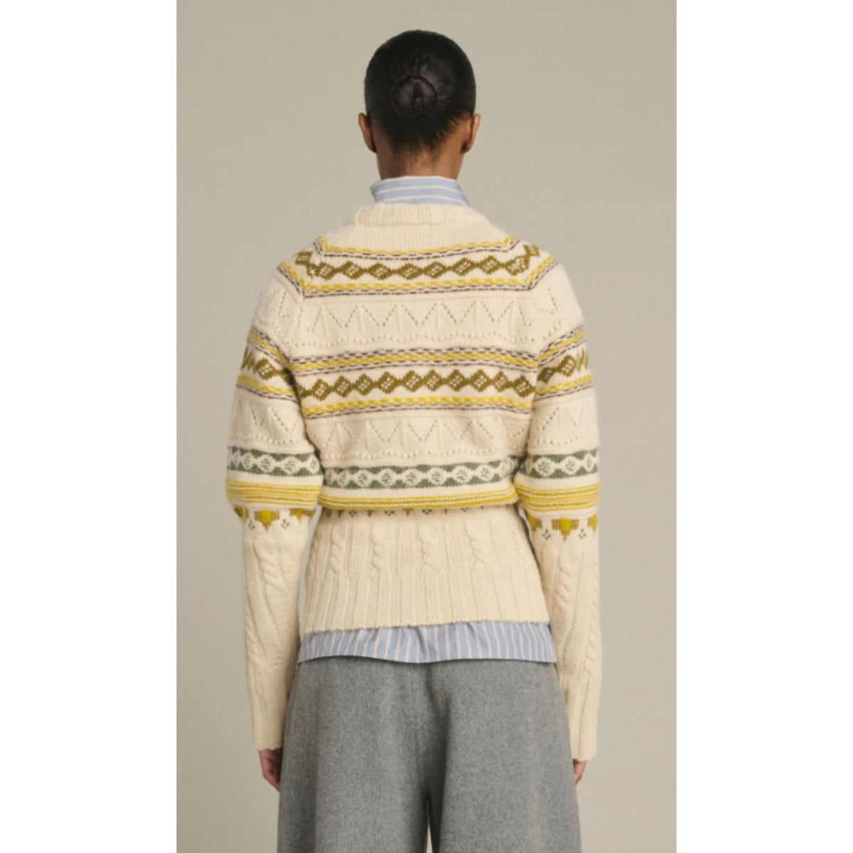 Luis Pullover - Multico Beige