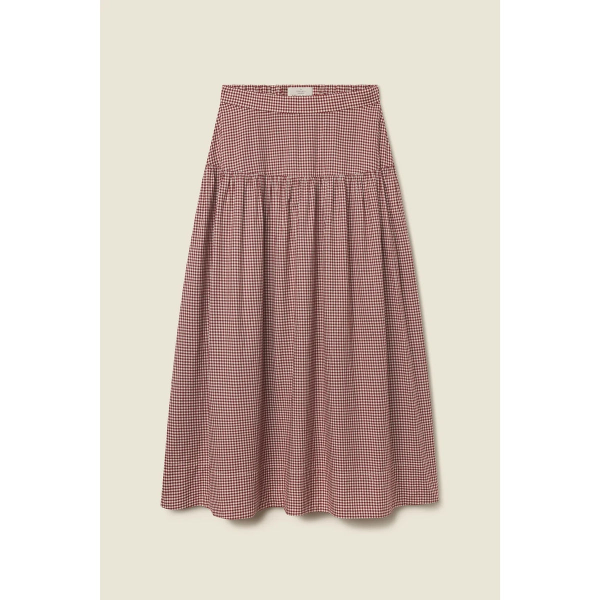 Lydia Skirt - Mahogany Check