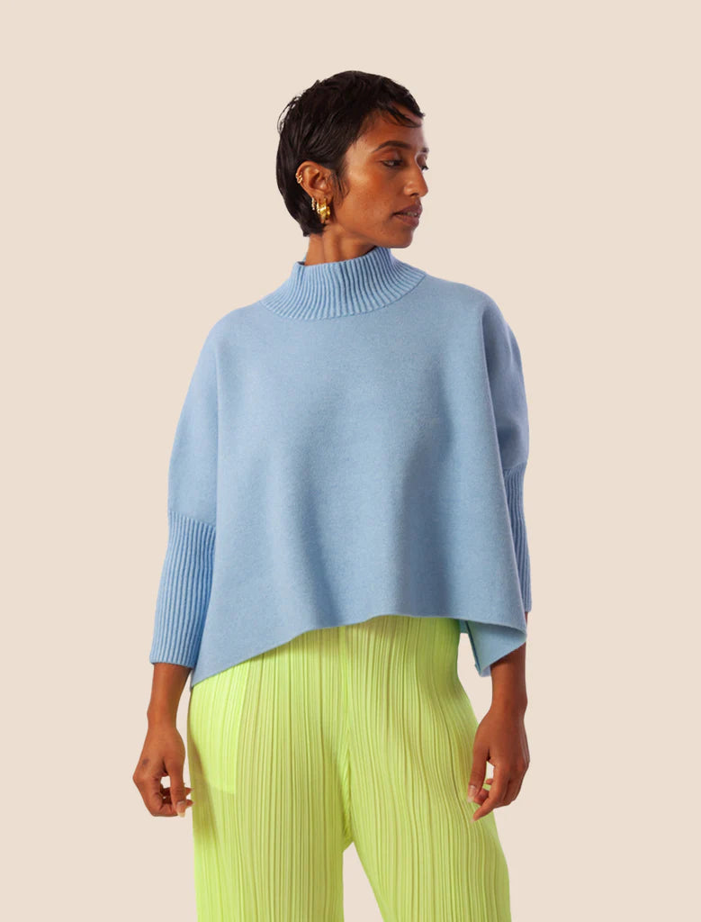 aja sweater in light blue