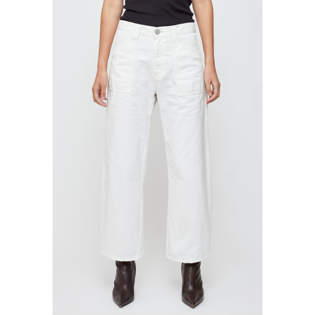 Malba Gusset Cargo Pants - White