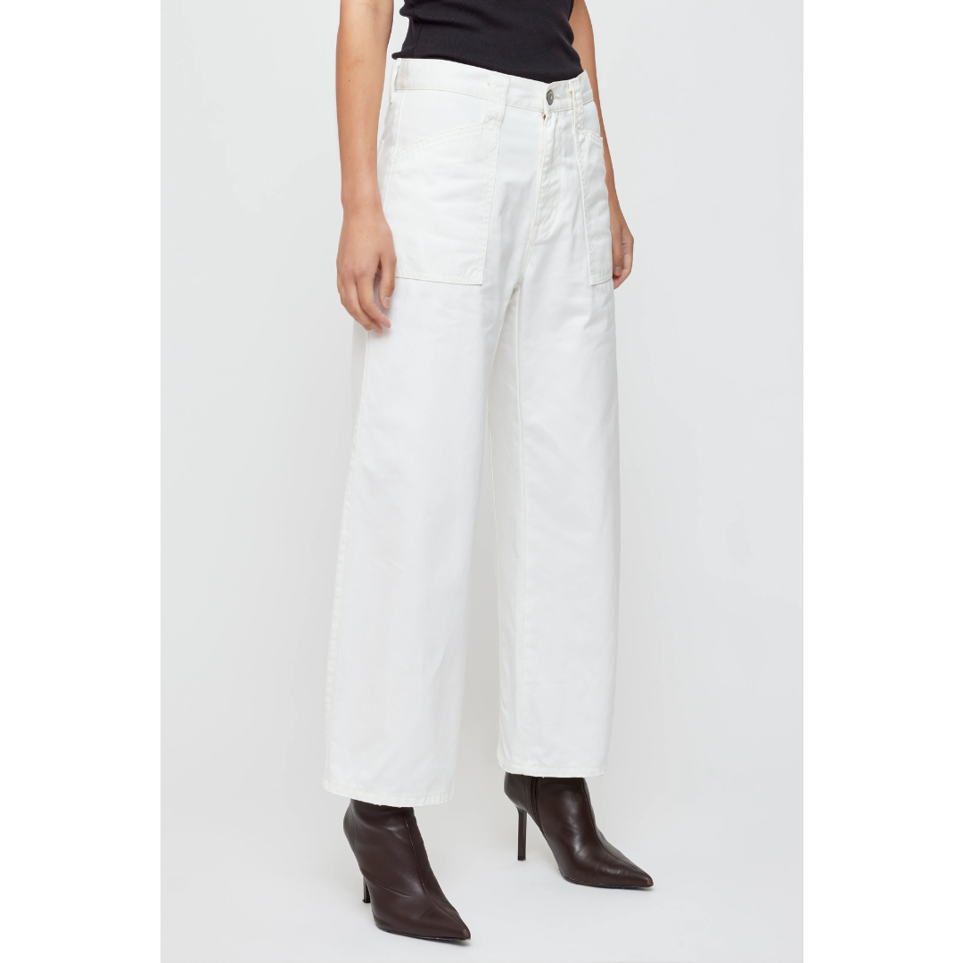 Malba Gusset Cargo Pants - White