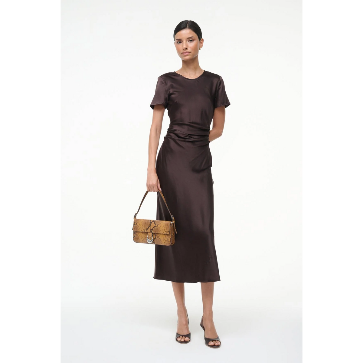 Marcel Silk Dress - Earth