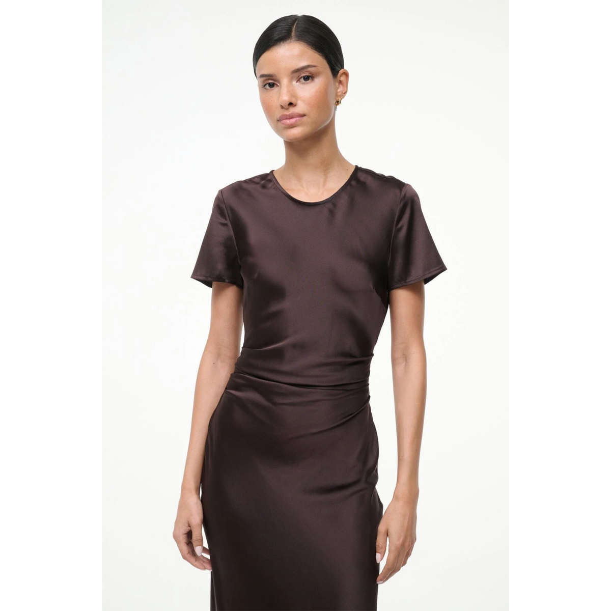 Marcel Silk Dress - Earth