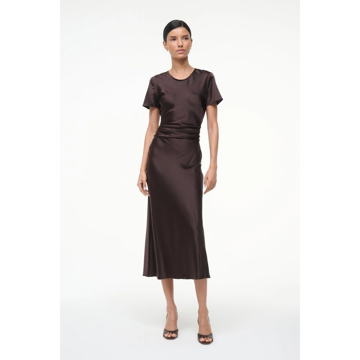 Marcel Silk Dress - Earth