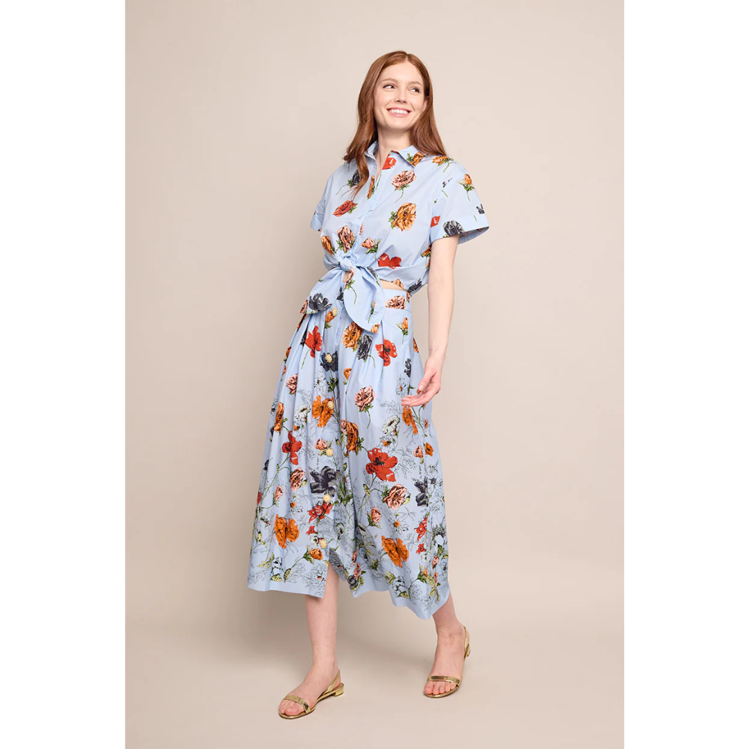Marge Skirt - Botanica Blue