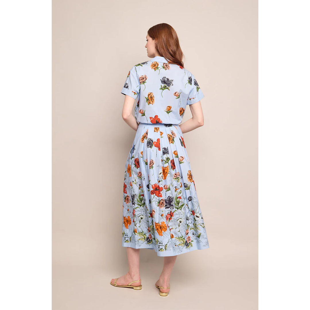 Marge Skirt - Botanica Blue