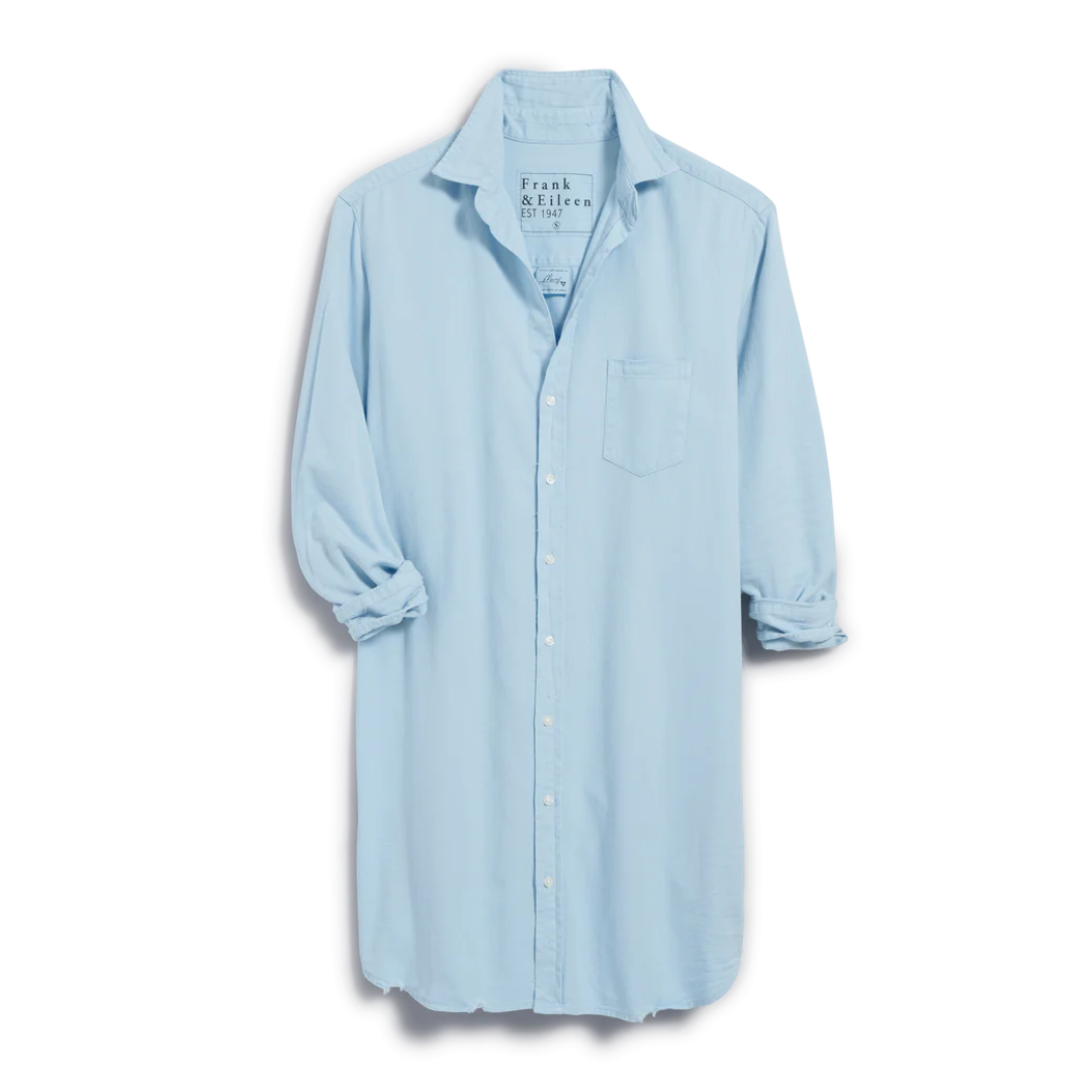 Mary Classic Shirtdress - Cloud