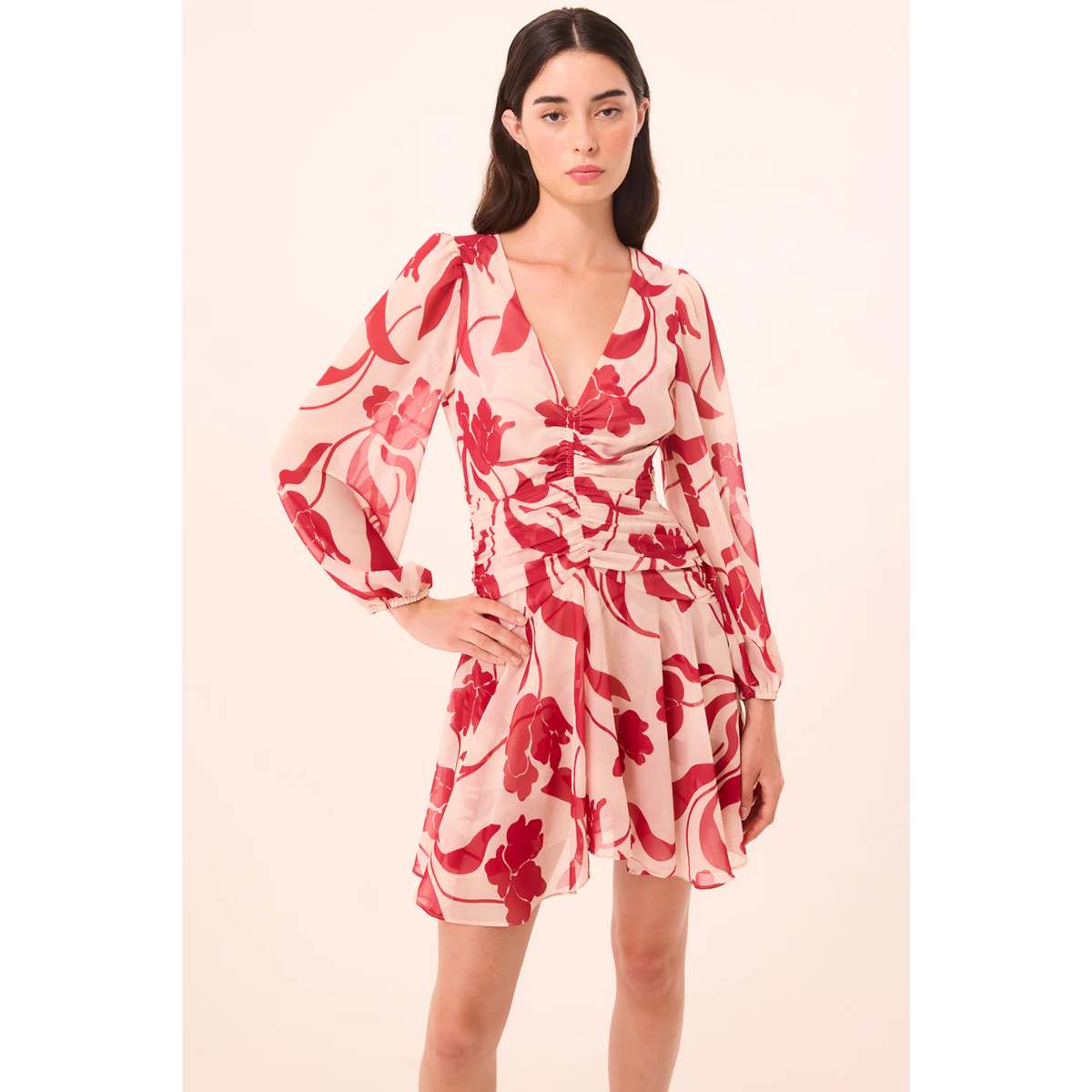 Megan Dress - Cherry Flora