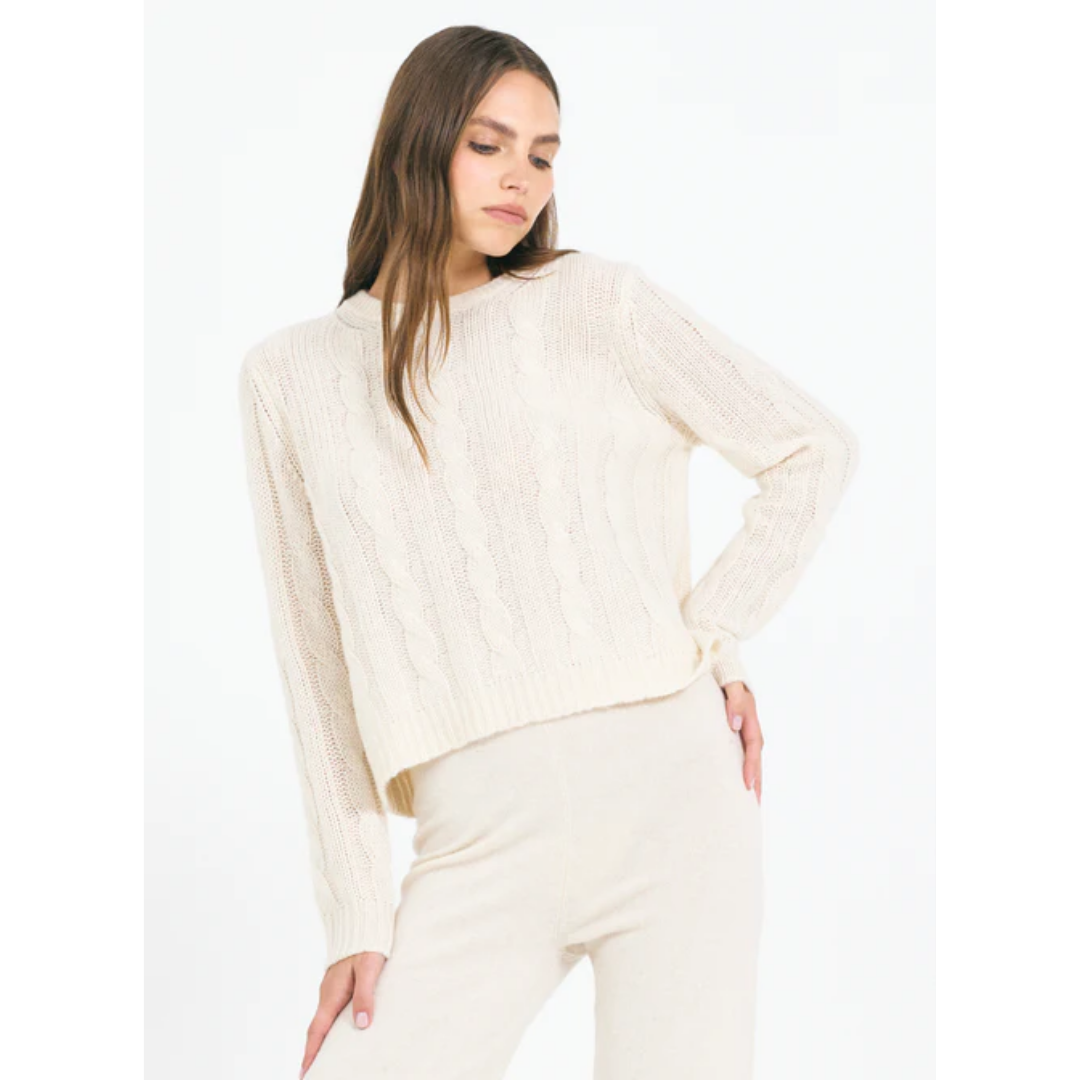 Mel Cashmere Pullover - Cream