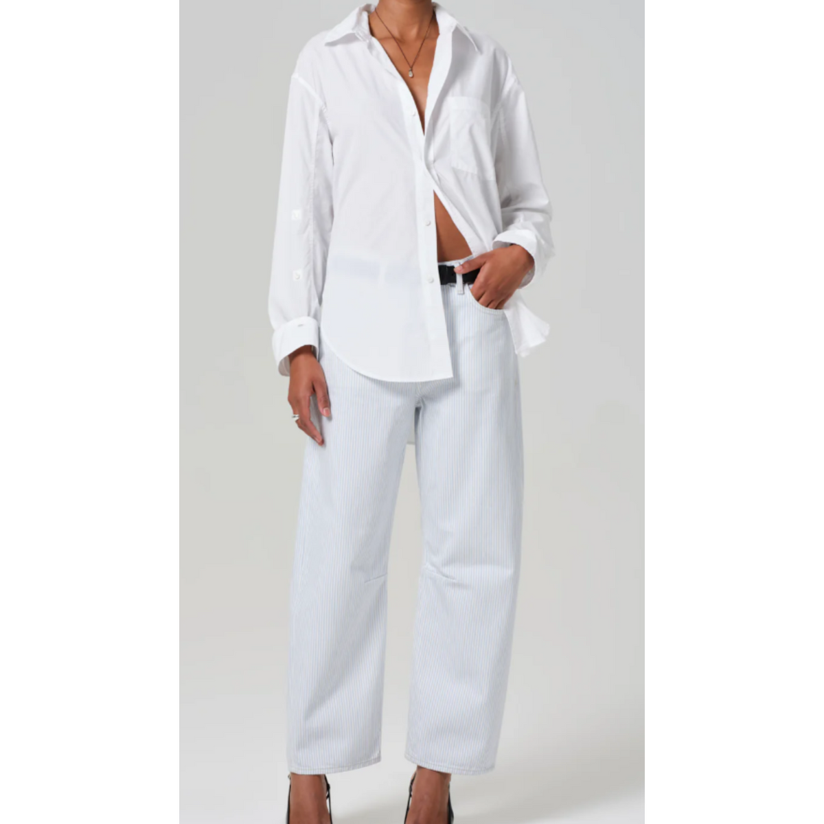 Miro Rework Relaxed Jean - Marine Stripe