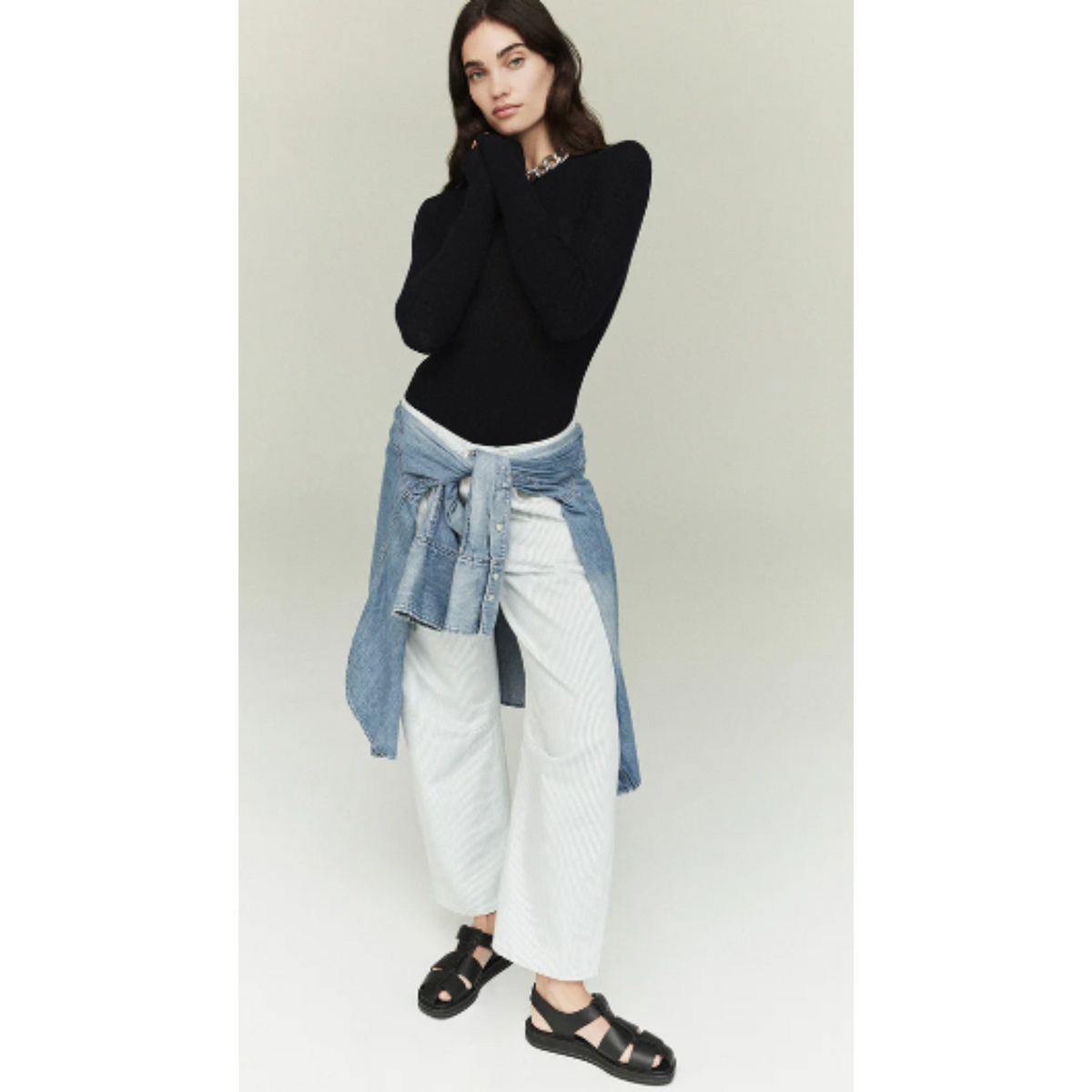 Miro Rework Relaxed Jean - Marine Stripe