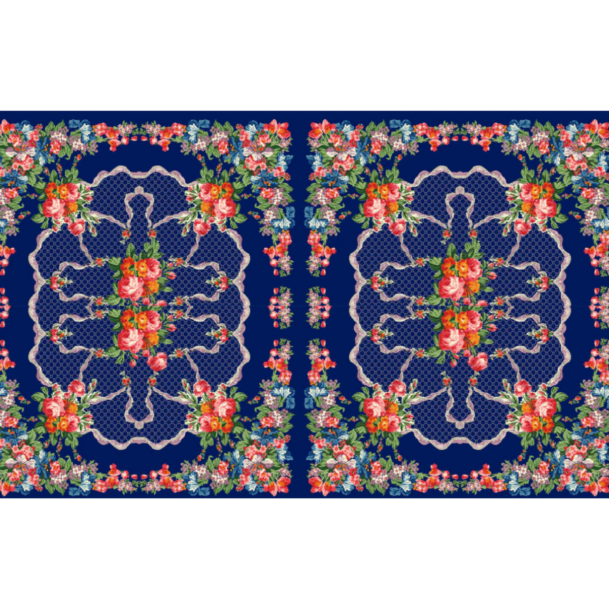 Montreal Maxi Dress - Gemma Scarf Navy