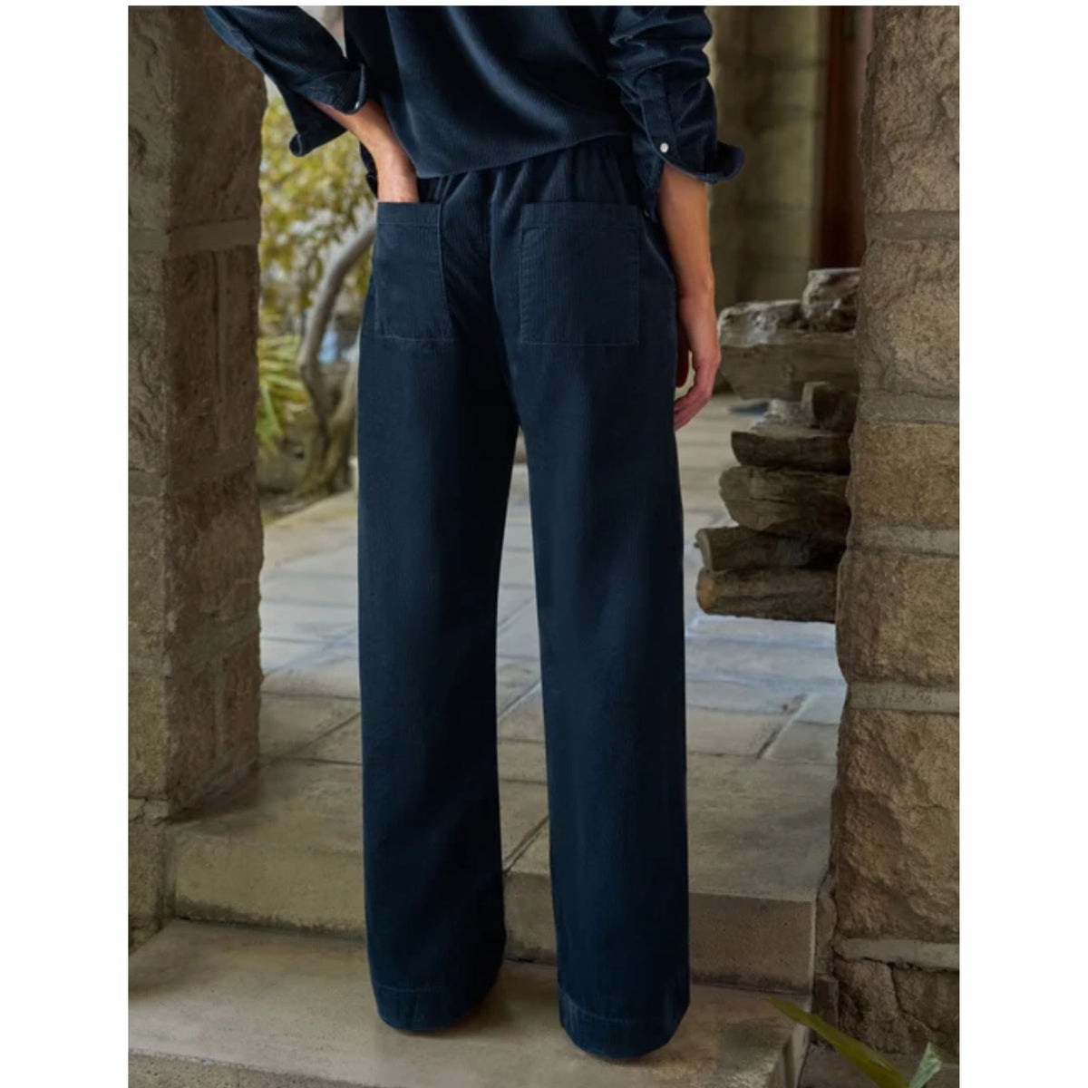 Madeline Patch Pocket Pull-On Pant - Classic Navy