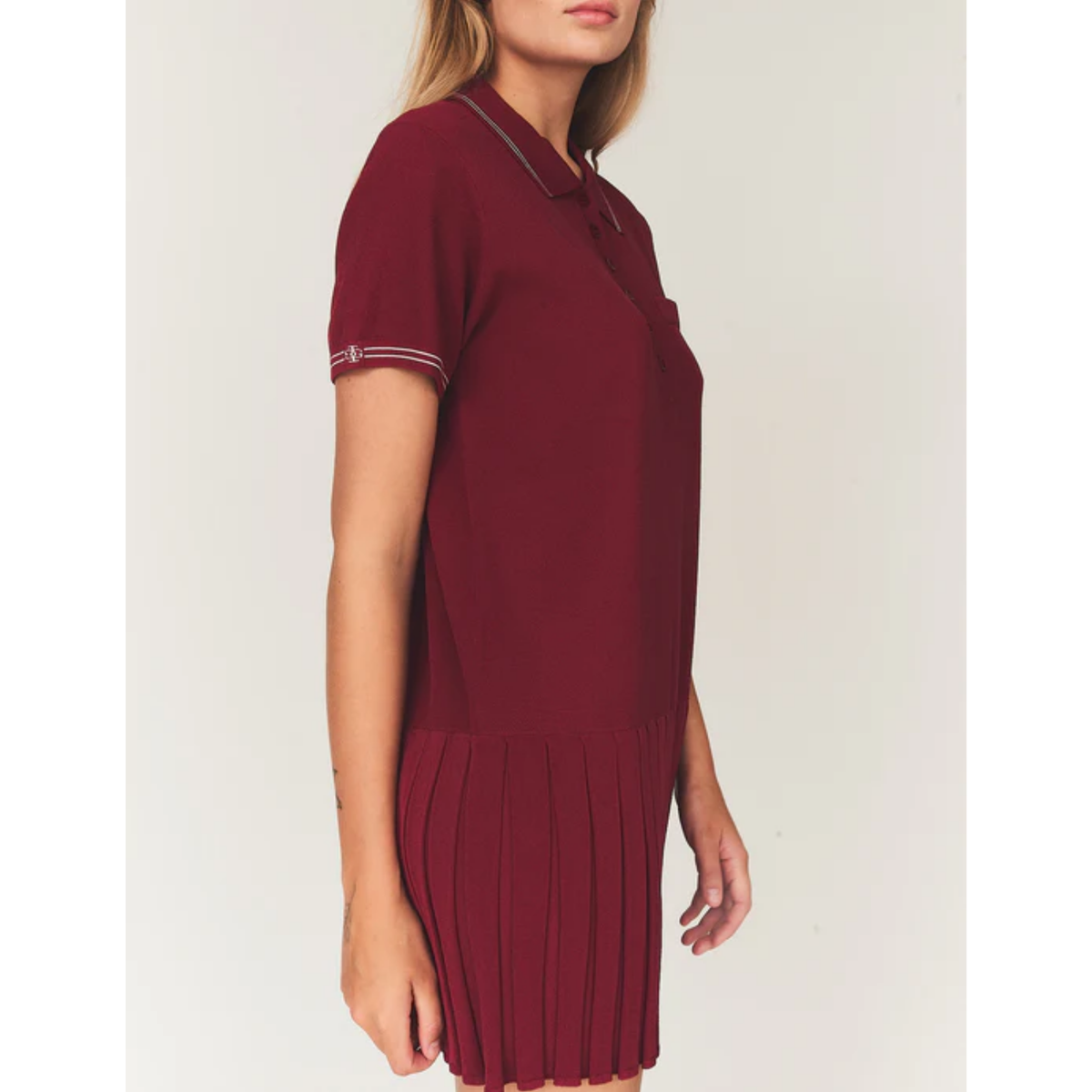 Madison Tennis Dress - Vino