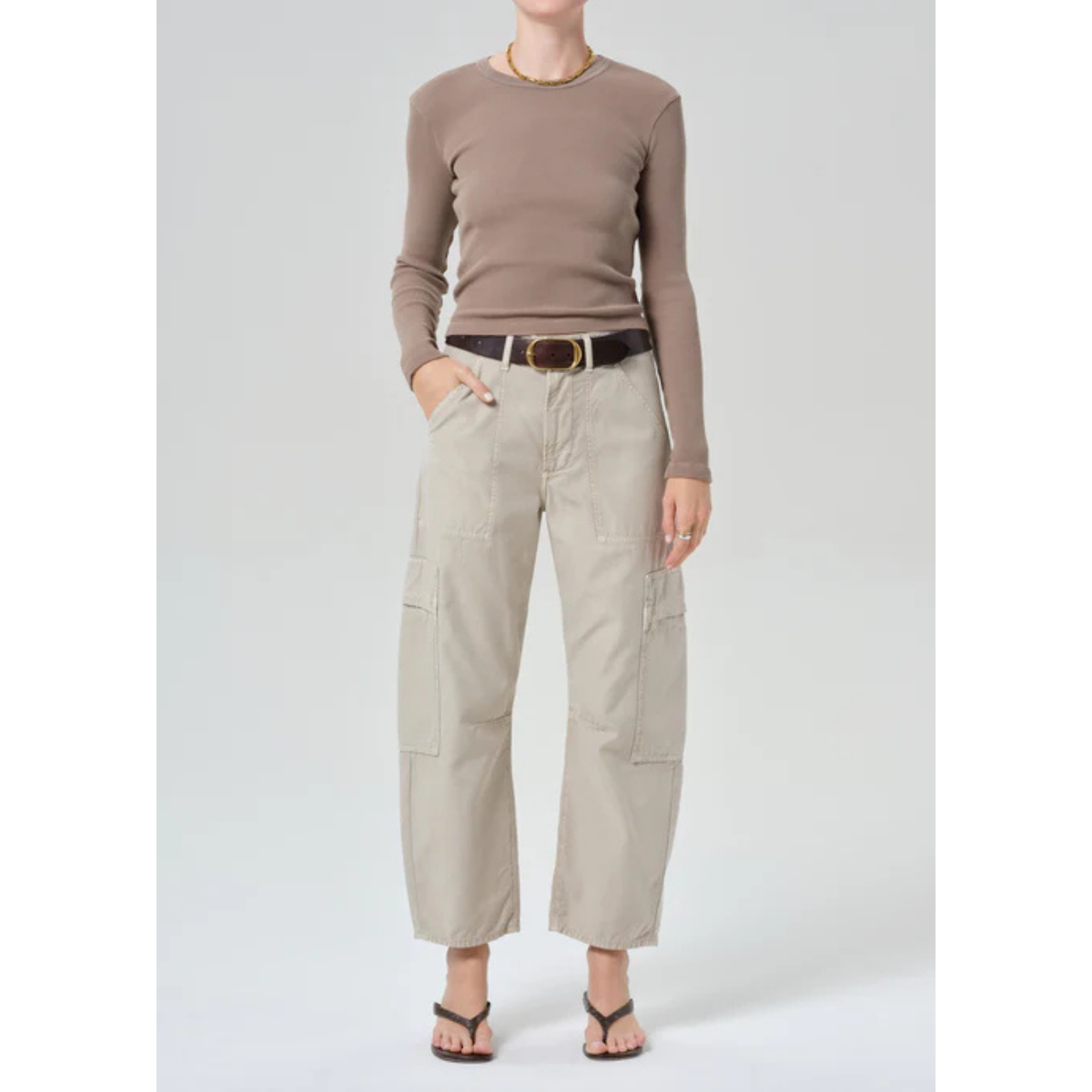 Marcelle Low Slung Cargo - Burnished Quartz