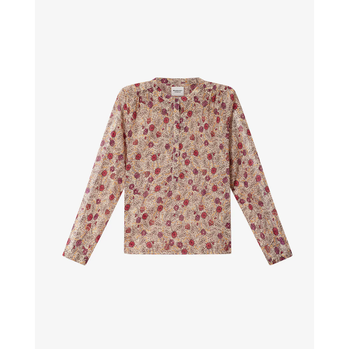 Maria Top - Ecru/Raspberry