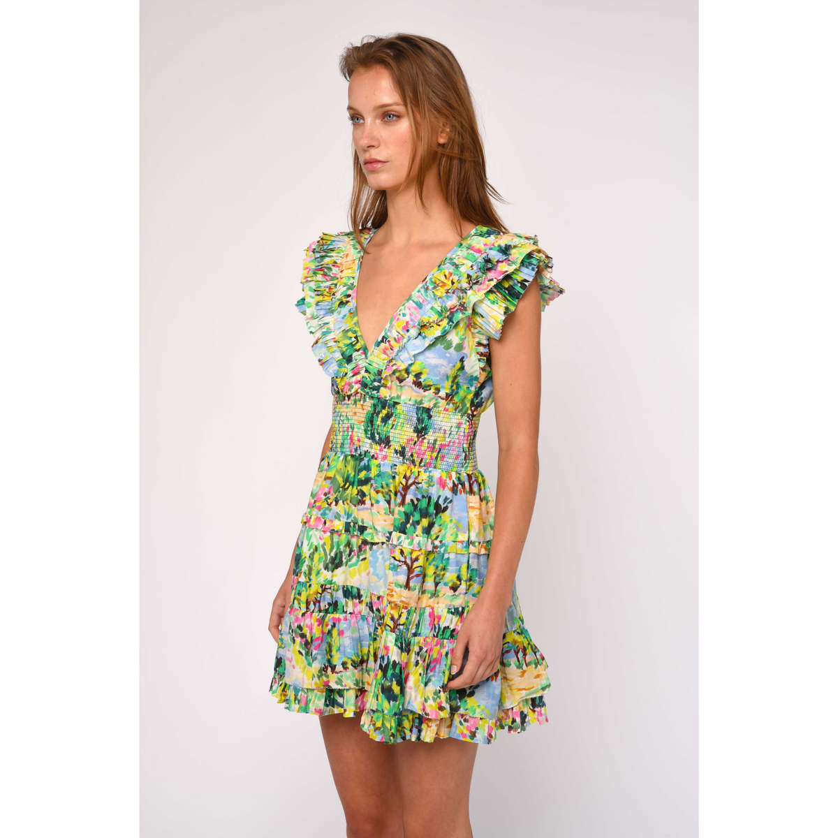 Maribel Dress - Giverny Garden Print