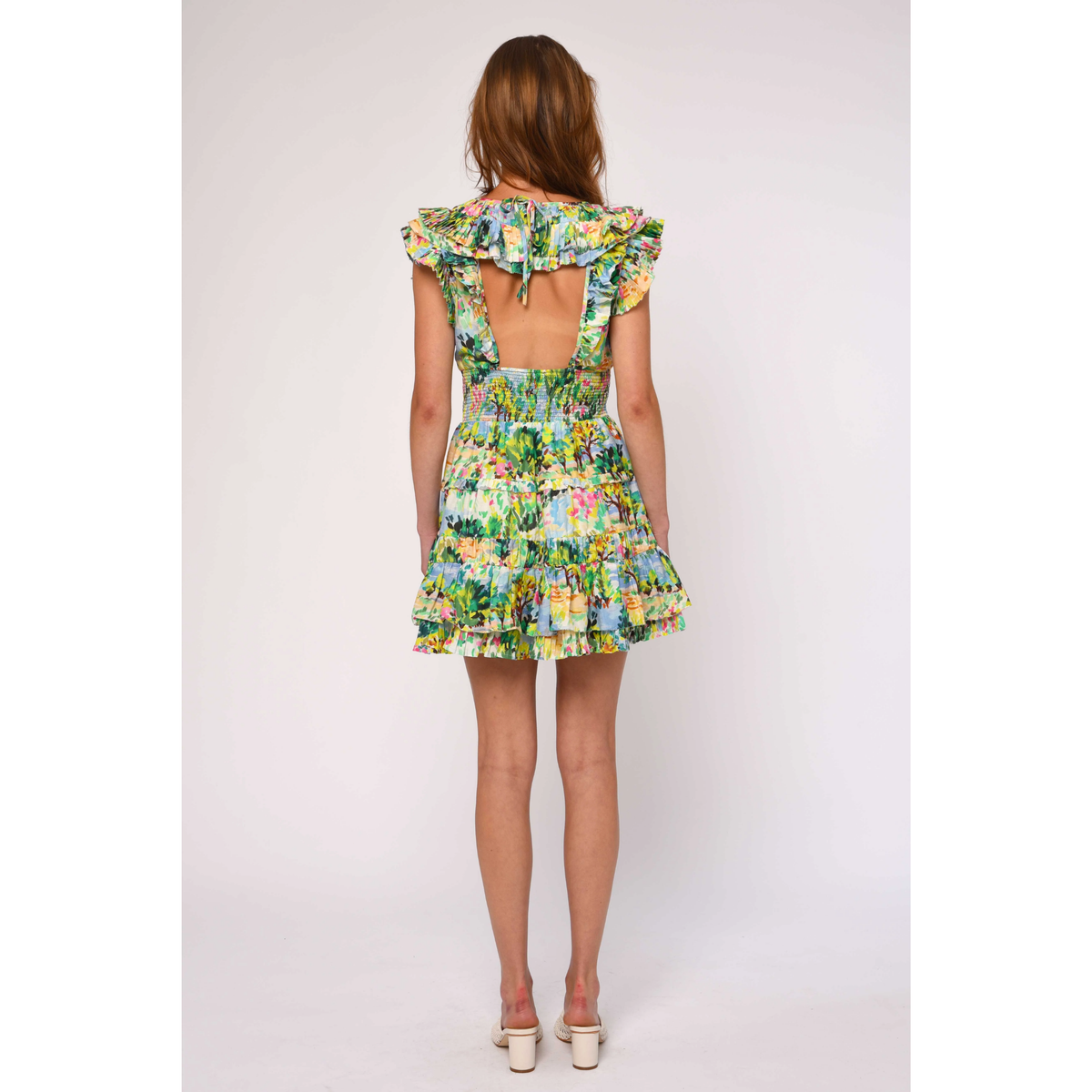 Maribel Dress - Giverny Garden Print