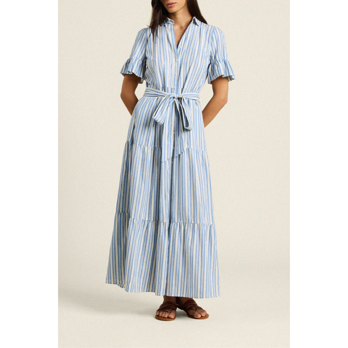 Martine Dress - Bahia Stripe