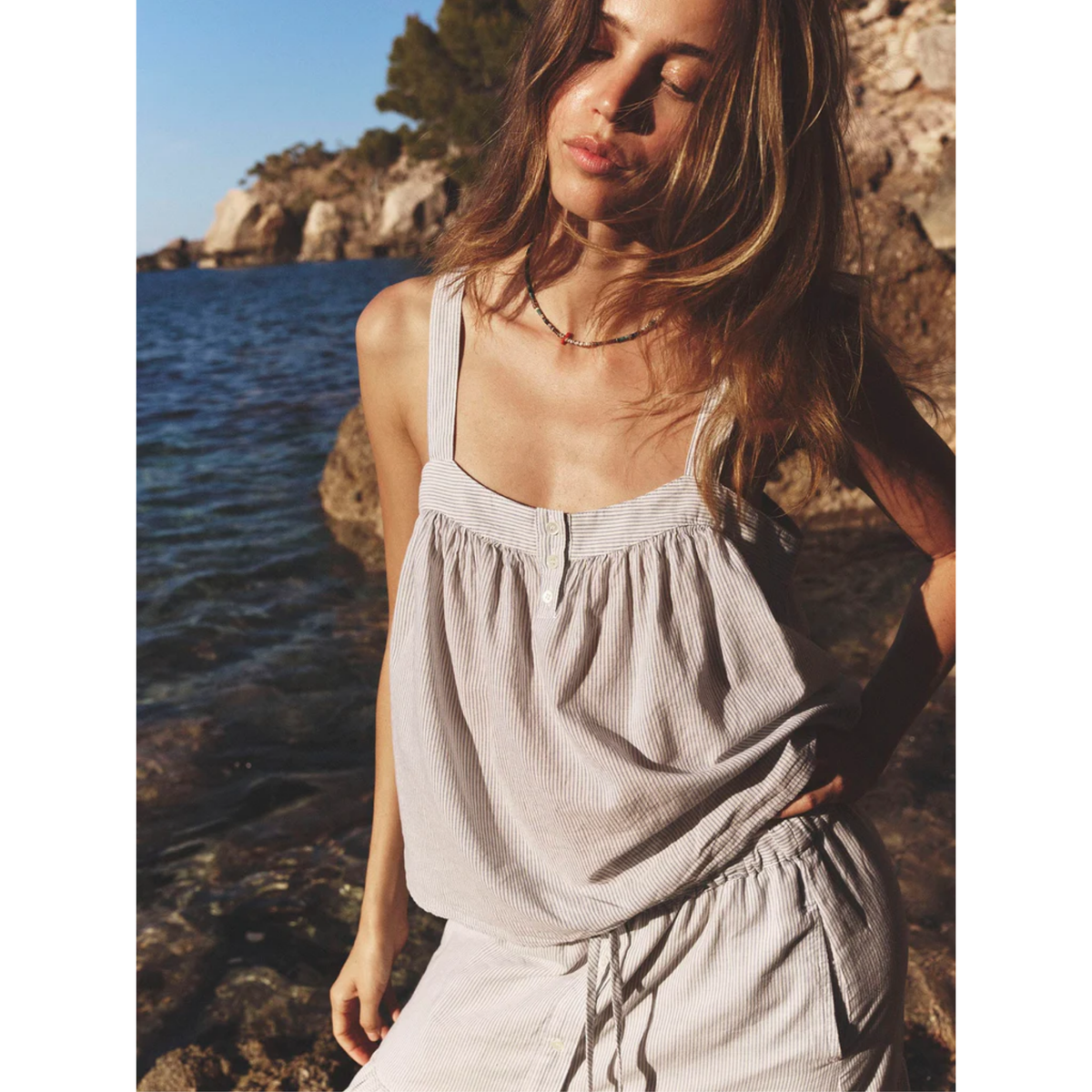 Maryn Top - Windward Stripe
