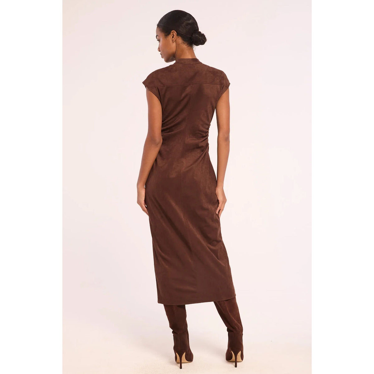 Maud Dress - Faux Suede