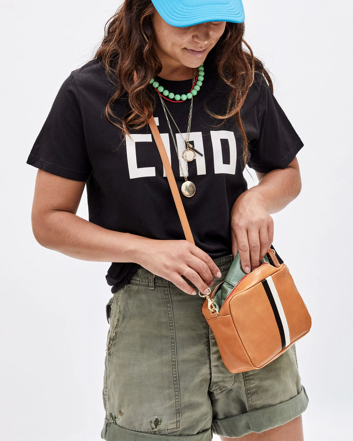 Midi Sac - Natural with Stripes