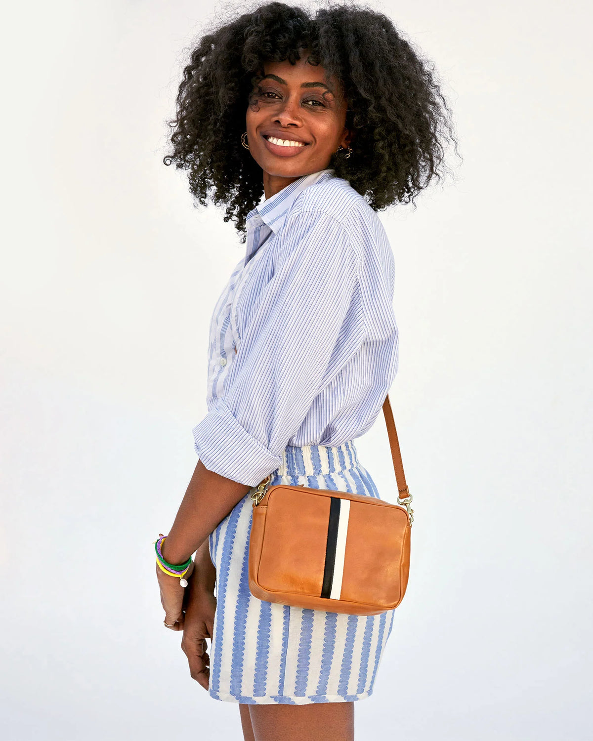 Midi Sac - Natural with Stripes