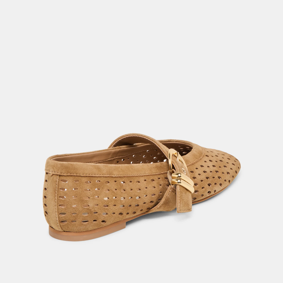 Mikel Flat - Light Brown Suede
