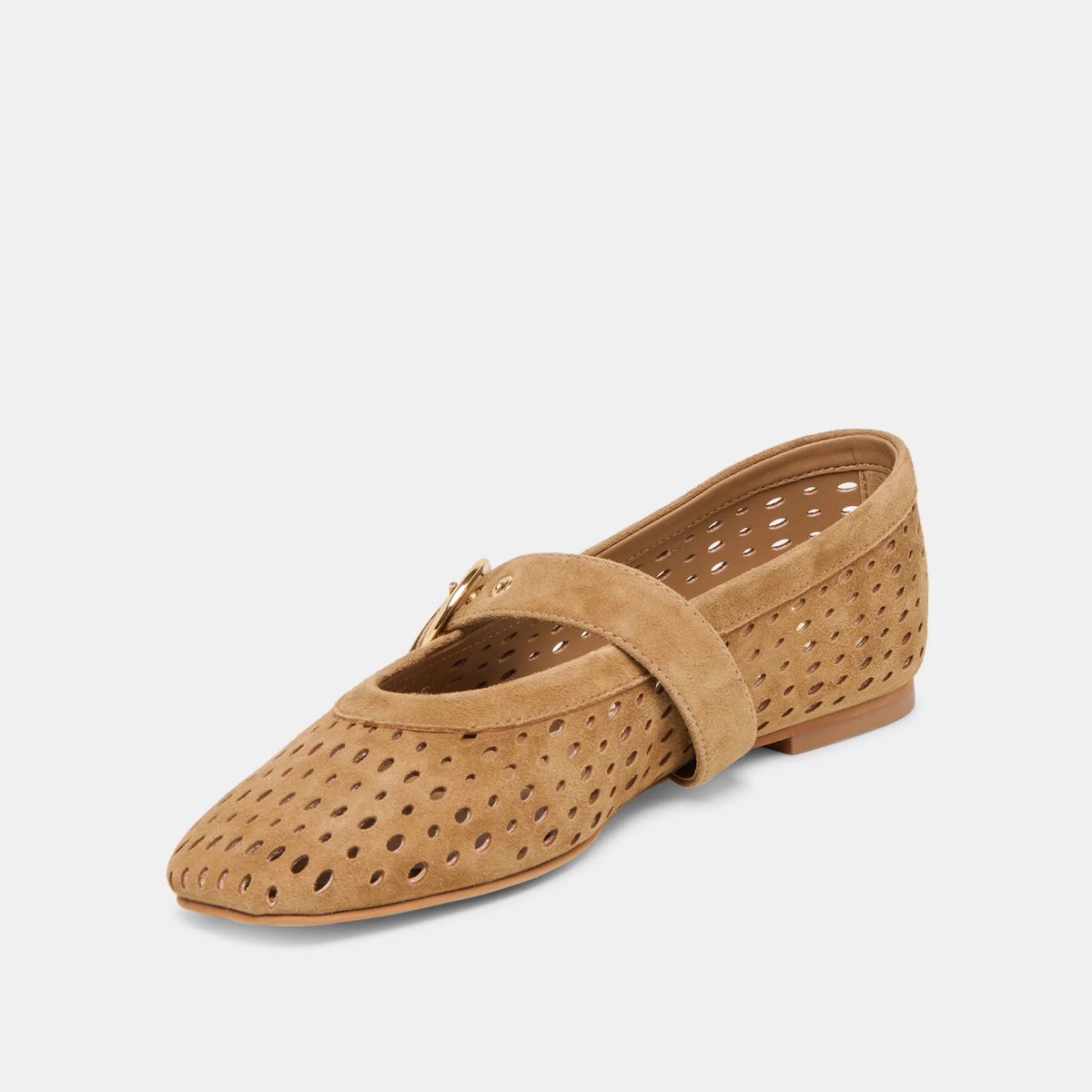 Mikel Flat - Light Brown Suede