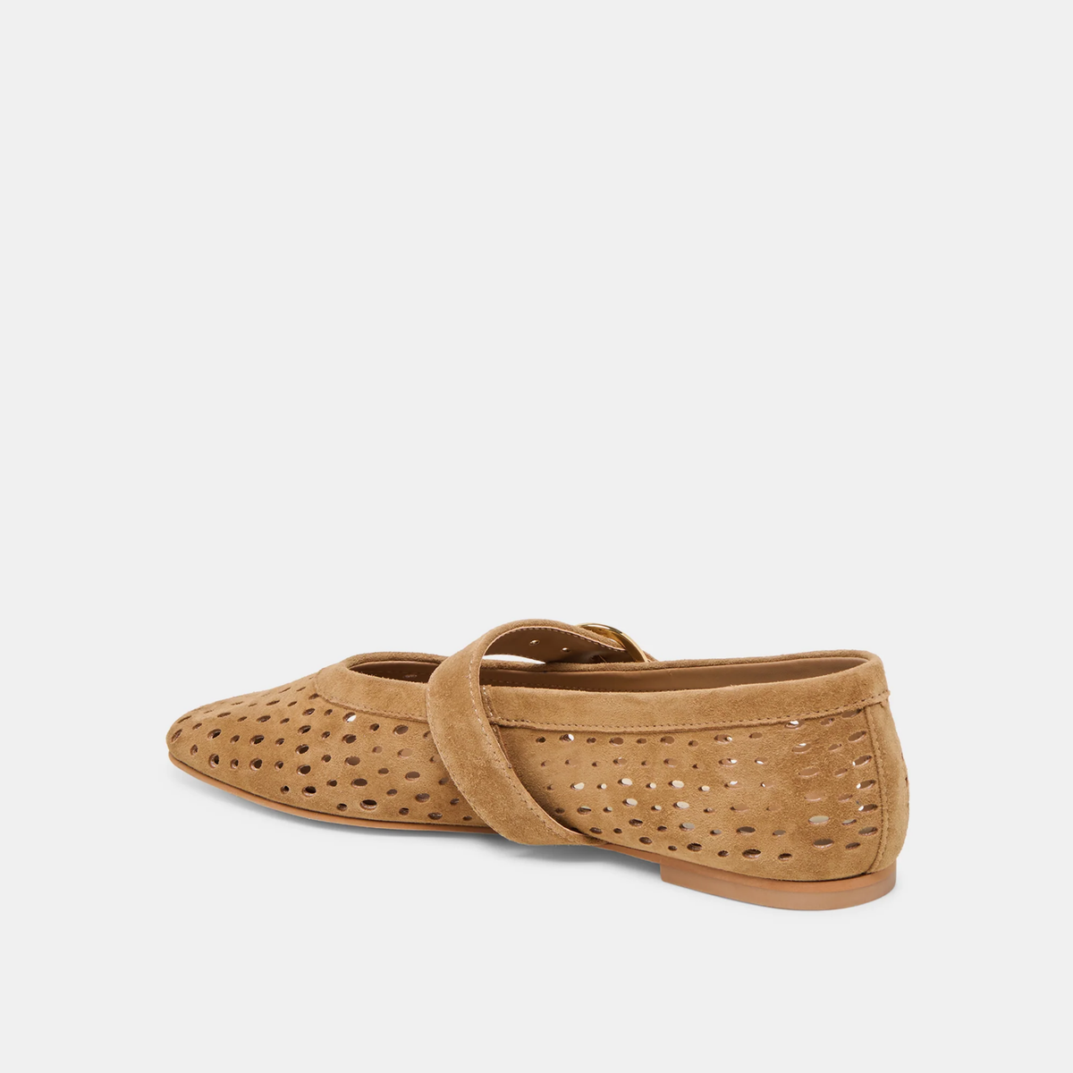 Mikel Flat - Light Brown Suede