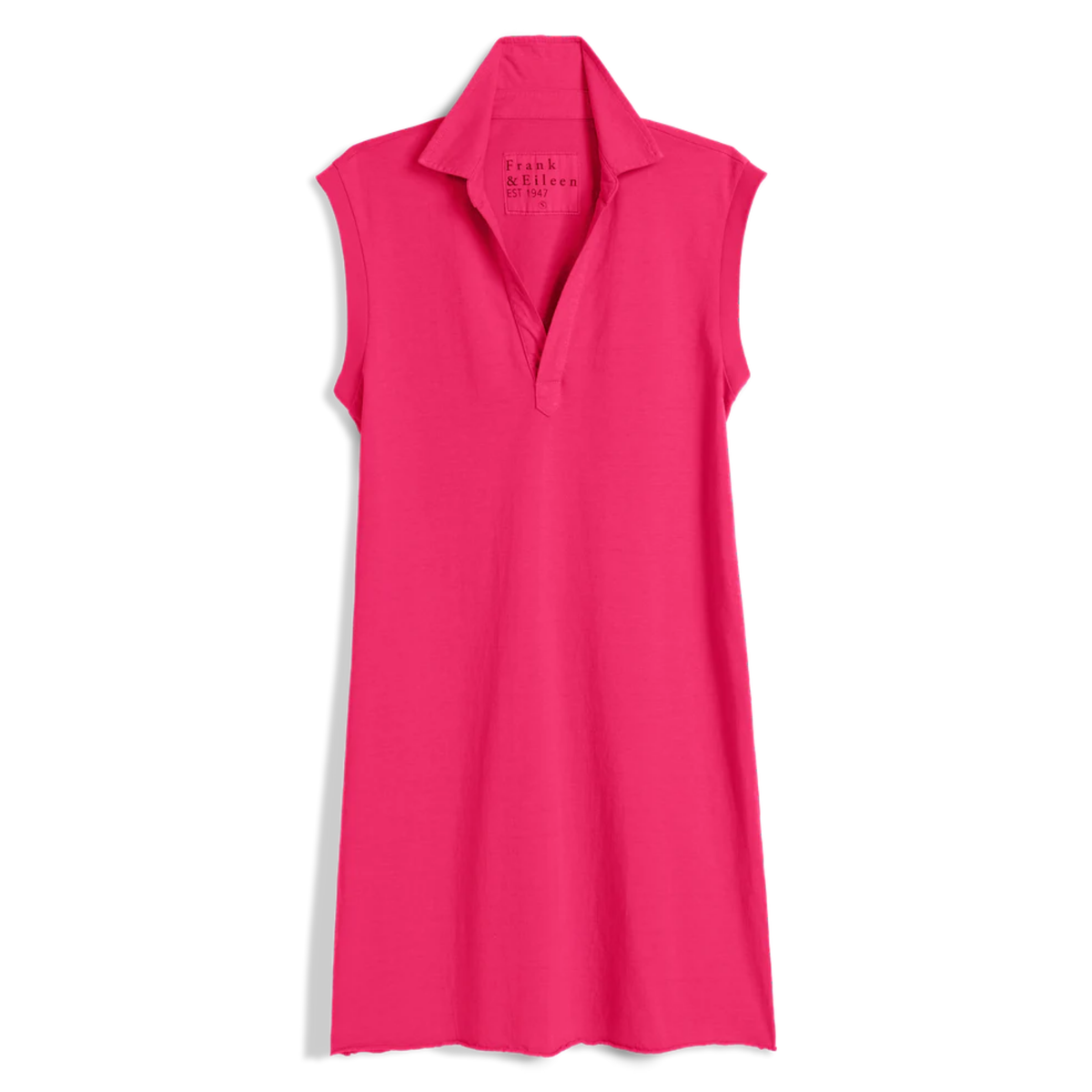 Mini Lily Popover Henley Tank Dress - Zinnia