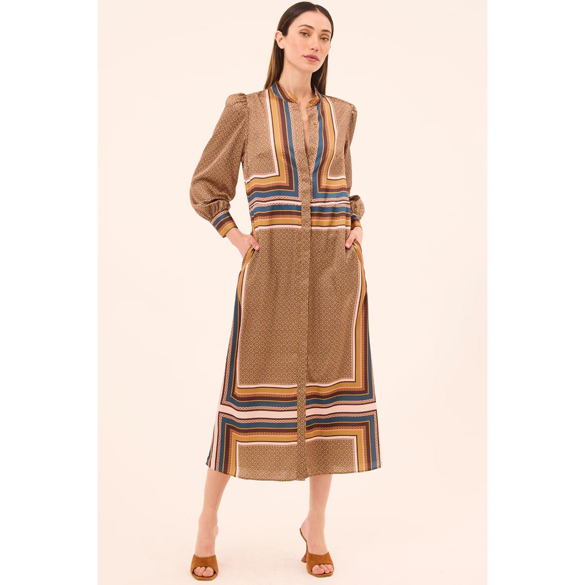 Nancy Dress - Autumn Scarf