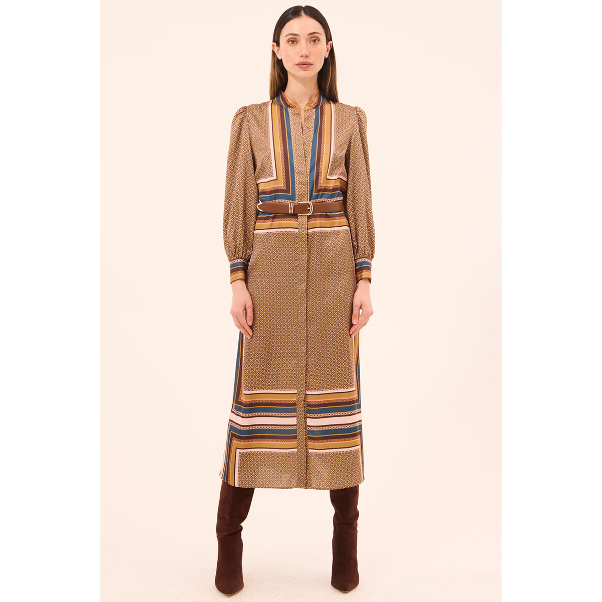 Nancy Dress - Autumn Scarf