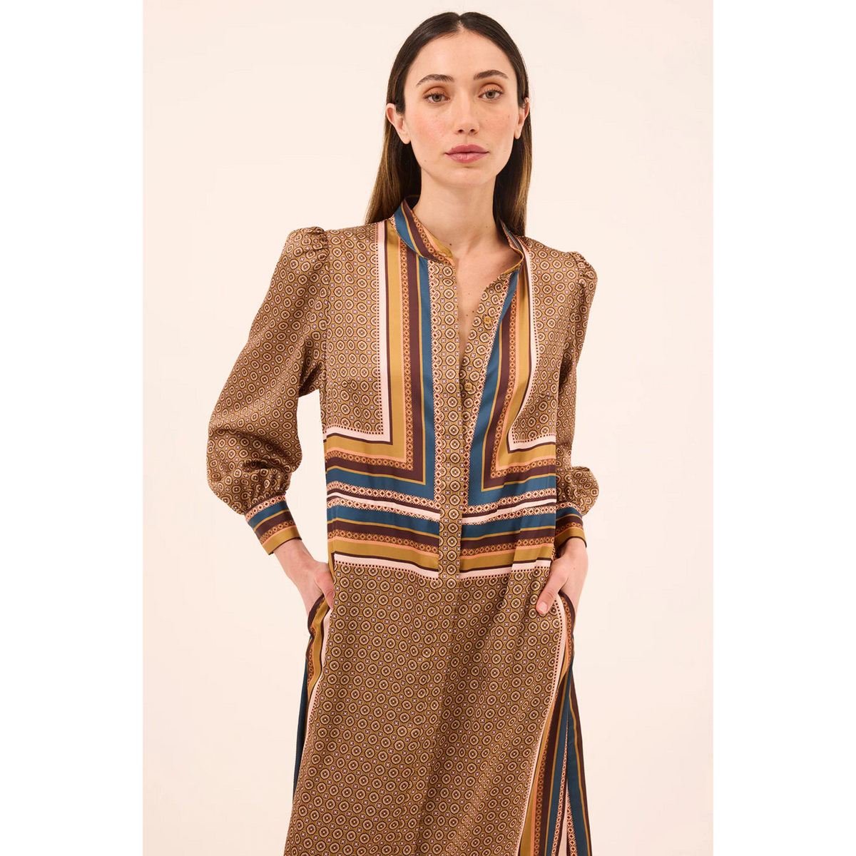 Nancy Dress - Autumn Scarf