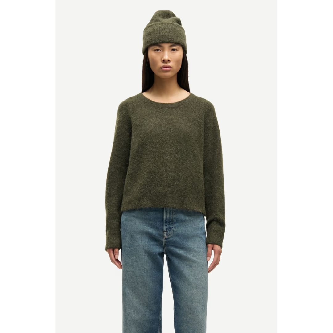 Nor O-N Short Sweater - Deep Forest