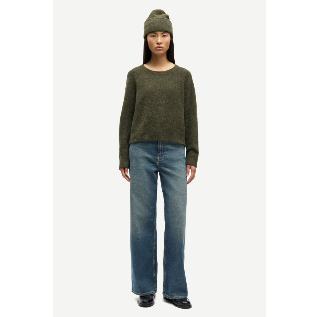 Nor O-N Short Sweater - Deep Forest