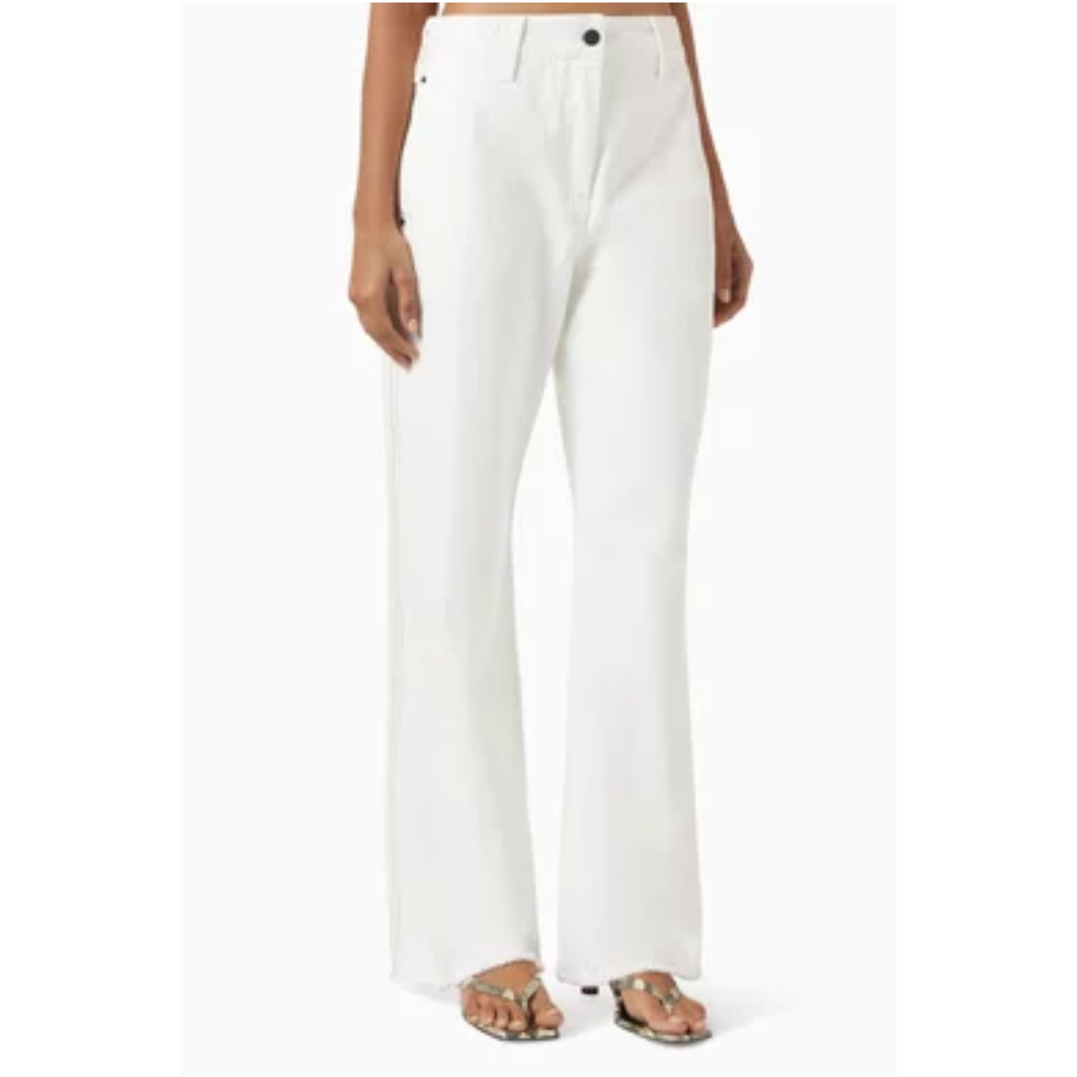 Nessa Denim Pant - Pure White