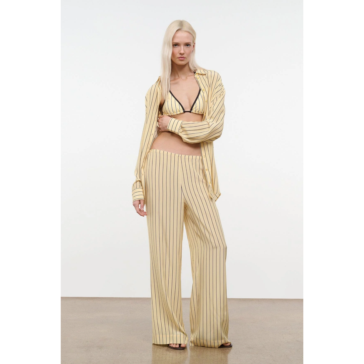 Nolan Silk Shirt - Monday Stripe