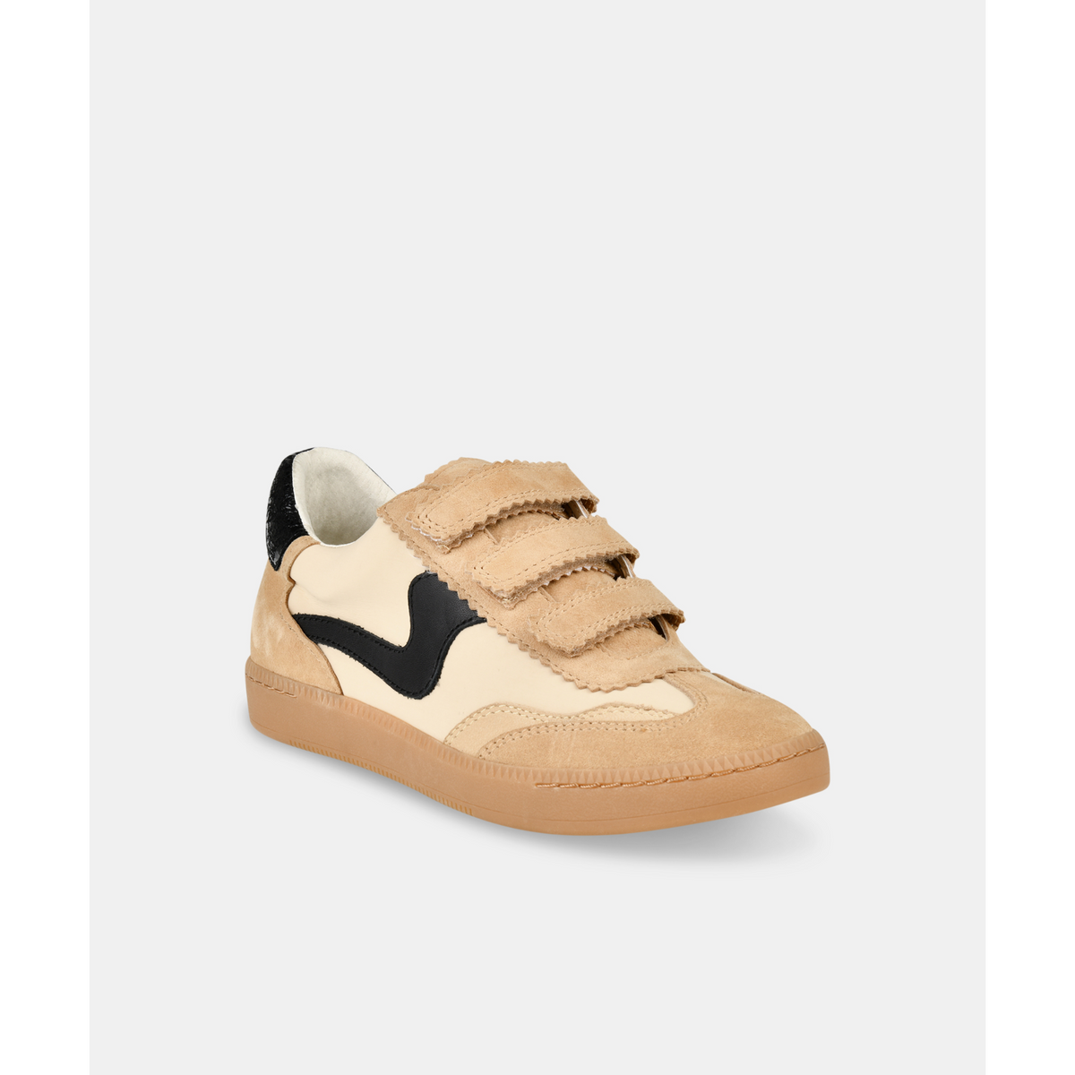 Notice Velcro - Tan Suede