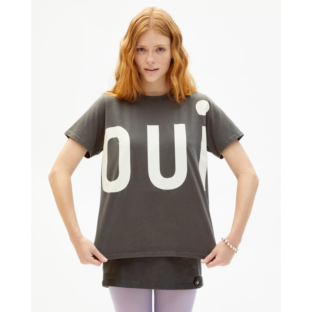 Original Tee - Faded Black W/Cream Grand Oui