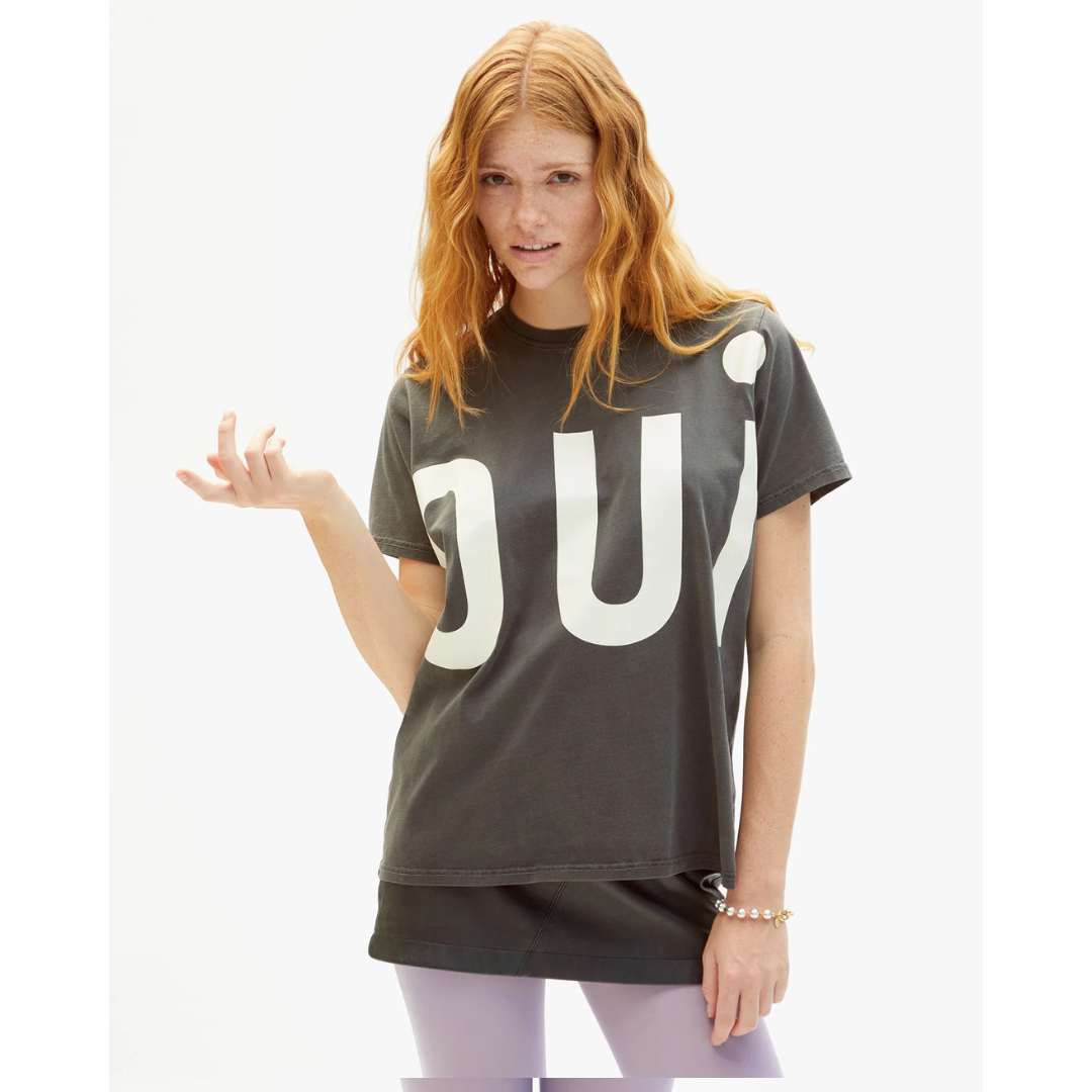 Original Tee - Faded Black W/Cream Grand Oui