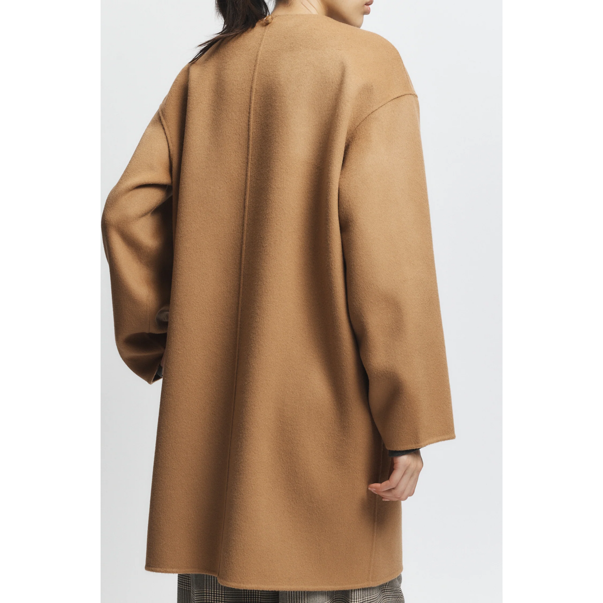 Orla Wool Scarf Coat - Camel