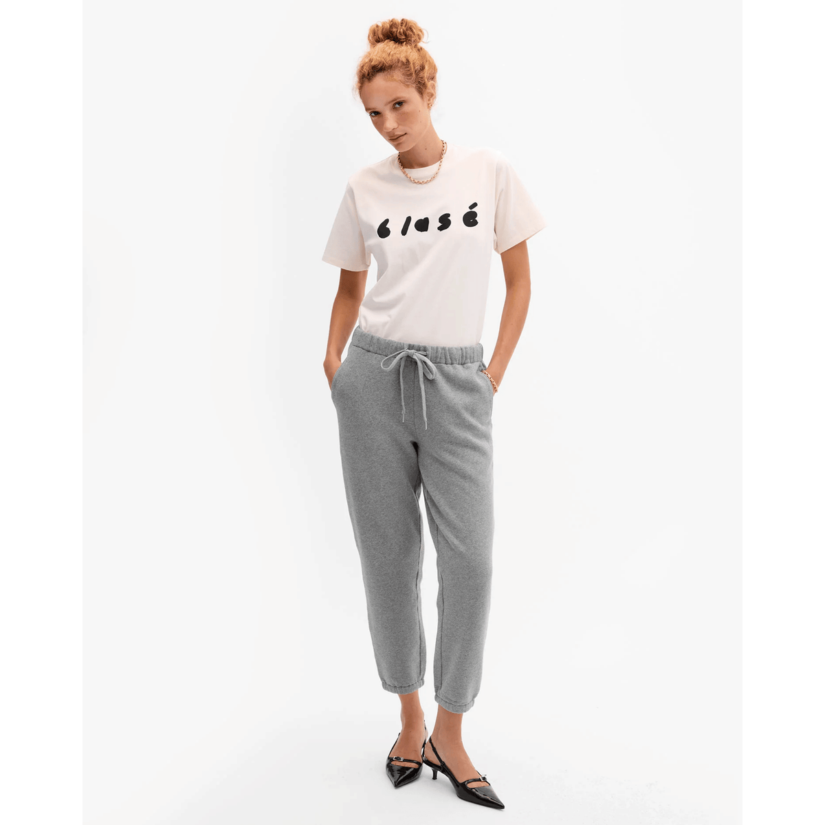 Original Tee - Cream With Black Blase