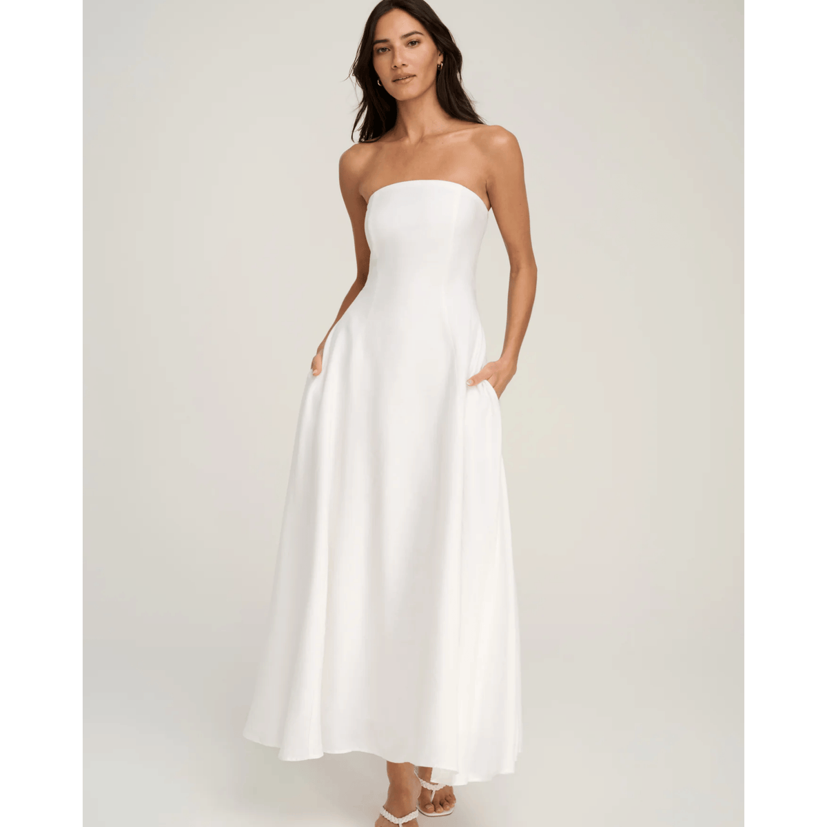 The Favorite Linen Dress - White