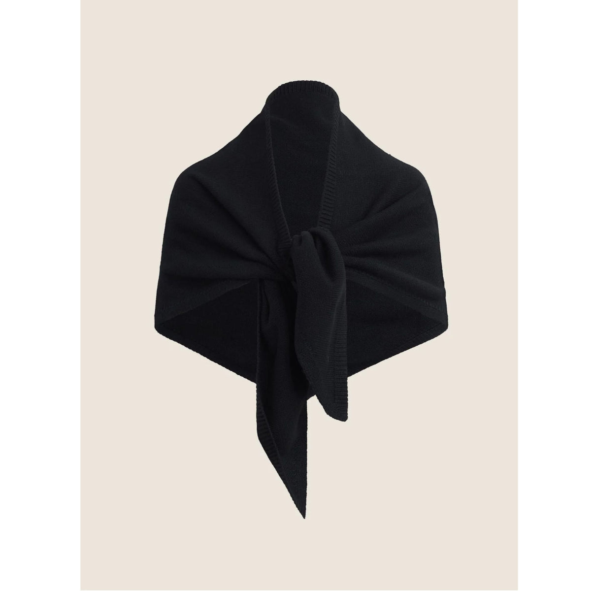 Oversized Triangle Scarf - Black