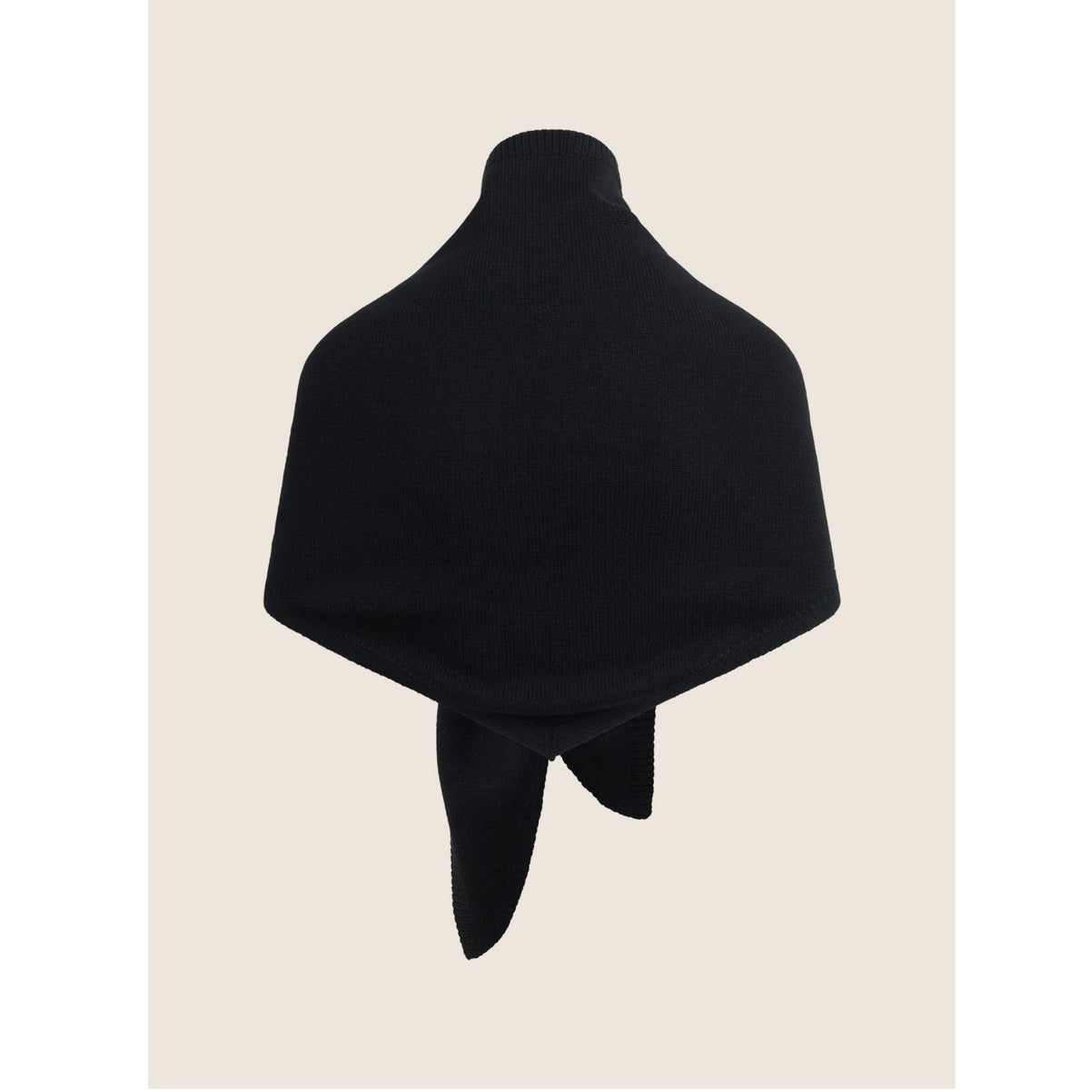 Oversized Triangle Scarf - Black